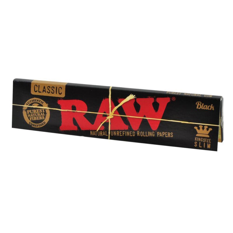 Bibułki RAW KING SIZE SLIM BLACK 32 szt.