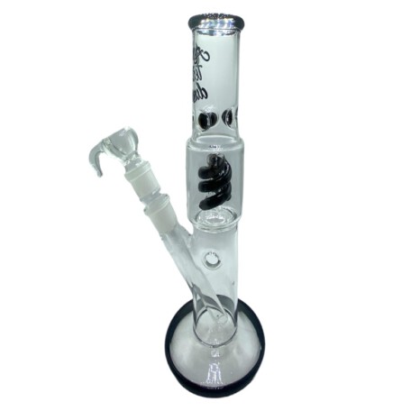 Bongo Glass Amsterdam Czarne 28cm spiralny perkolator